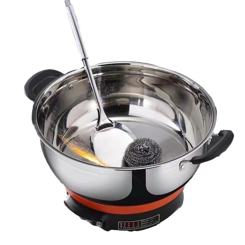 Oală electrică multifuncțională cu abur, corp din oțel inoxidabil, capacitate 5–6 L, putere 500–2100 W, control cu buton, protecție împotriva uscării