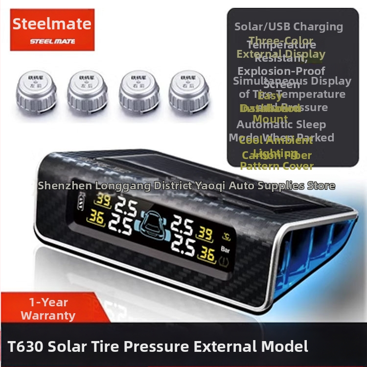 TPMS T630 Gen 5 pre autá a SUV, Digitálny displej, Elektronický senzor, Vysoká presnosť