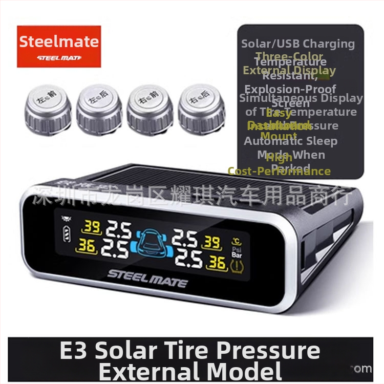 TPMS T630 Gen 5 pre autá a SUV, Digitálny displej, Elektronický senzor, Vysoká presnosť