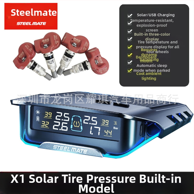 TPMS T630 Gen 5 pre autá a SUV, Digitálny displej, Elektronický senzor, Vysoká presnosť