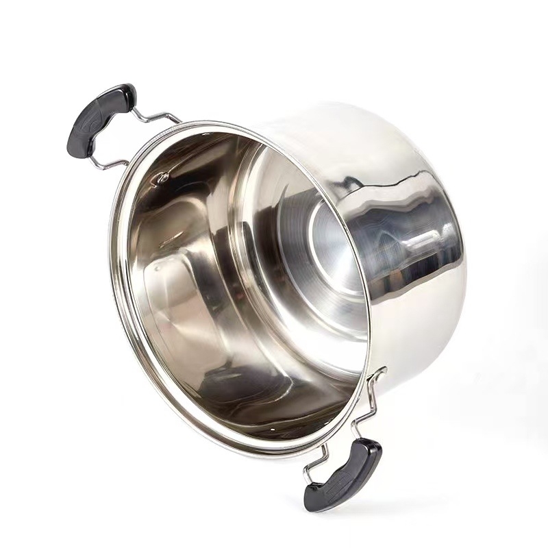 Parni lonac od nehrđajućeg čelika – prehrambene kvalitni, velika kapacitet, višestruka namjena za rižu, kašu i juhu; jednostruko dno, nehrđajući čelični poklopac, nije električni, pogodan za sve štednjake
