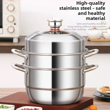 Trojvrstvový parník z nehrdzavejúcej ocele 304 pre indukčné varné dosky