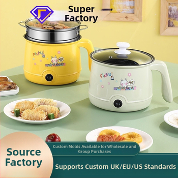 Elektrický mini hrniec pre jednu osobu – nepriľnavý povrch, 1,6 l, 600 W, nastaviteľné 110–220 V, trojposchodový parný systém, viacfunkčné varenie