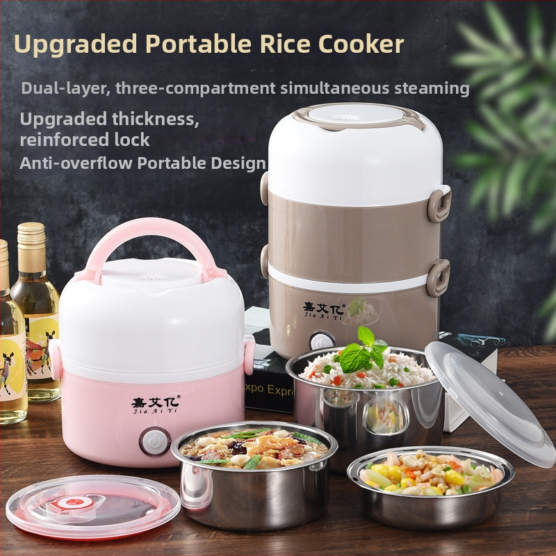 Elektrický parný hrniec s viac ako 3 vrstvami, kapacita pod 6 l, ovládanie tlačidlami, 220V 300W, vhodný pre 2–3 osoby