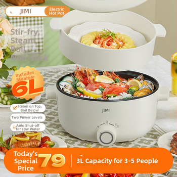 Elektrický hrniec s parnou funkciou a multifunkčným varom 2-3 L, vnútorná nádoba zo zliatiny, <800 W, mechanické ovládanie, 220 V