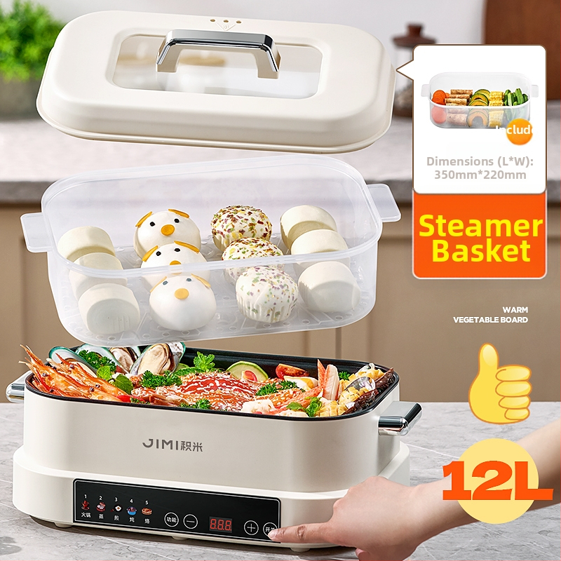 Elektrický hrniec s parnou funkciou a multifunkčným varom 2-3 L, vnútorná nádoba zo zliatiny, <800 W, mechanické ovládanie, 220 V