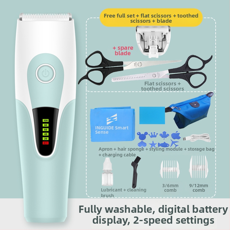 V21 Deti zastrihávač vlasov – Nabíjateľný, 6W, Vodotesný