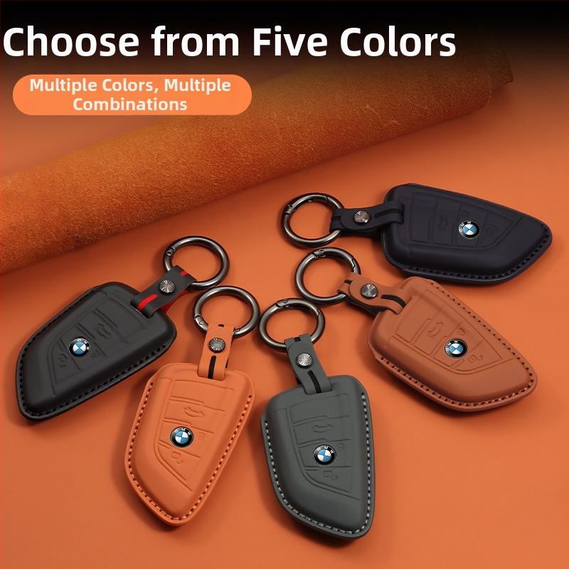 BMW puzdro na kľúče z hovädzej kože – luxusný štýl, kompatibilné s radmi 1/3/5 a modelmi X1/X3/X5, personalizácia k dispozícii
