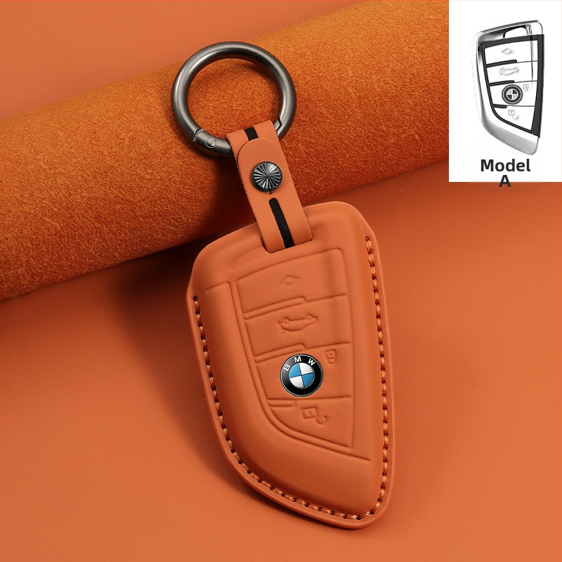 BMW puzdro na kľúče z hovädzej kože – luxusný štýl, kompatibilné s radmi 1/3/5 a modelmi X1/X3/X5, personalizácia k dispozícii
