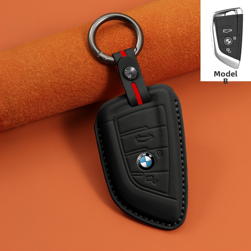 BMW puzdro na kľúče z hovädzej kože – luxusný štýl, kompatibilné s radmi 1/3/5 a modelmi X1/X3/X5, personalizácia k dispozícii