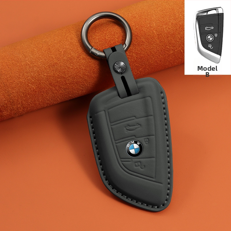 BMW puzdro na kľúče z hovädzej kože – luxusný štýl, kompatibilné s radmi 1/3/5 a modelmi X1/X3/X5, personalizácia k dispozícii