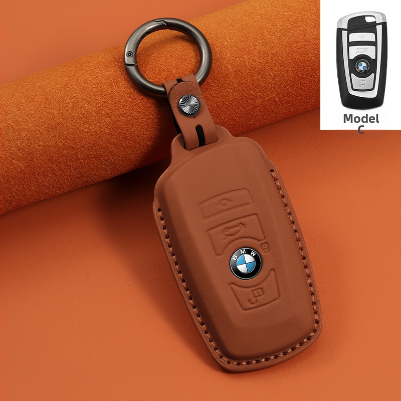 BMW puzdro na kľúče z hovädzej kože – luxusný štýl, kompatibilné s radmi 1/3/5 a modelmi X1/X3/X5, personalizácia k dispozícii