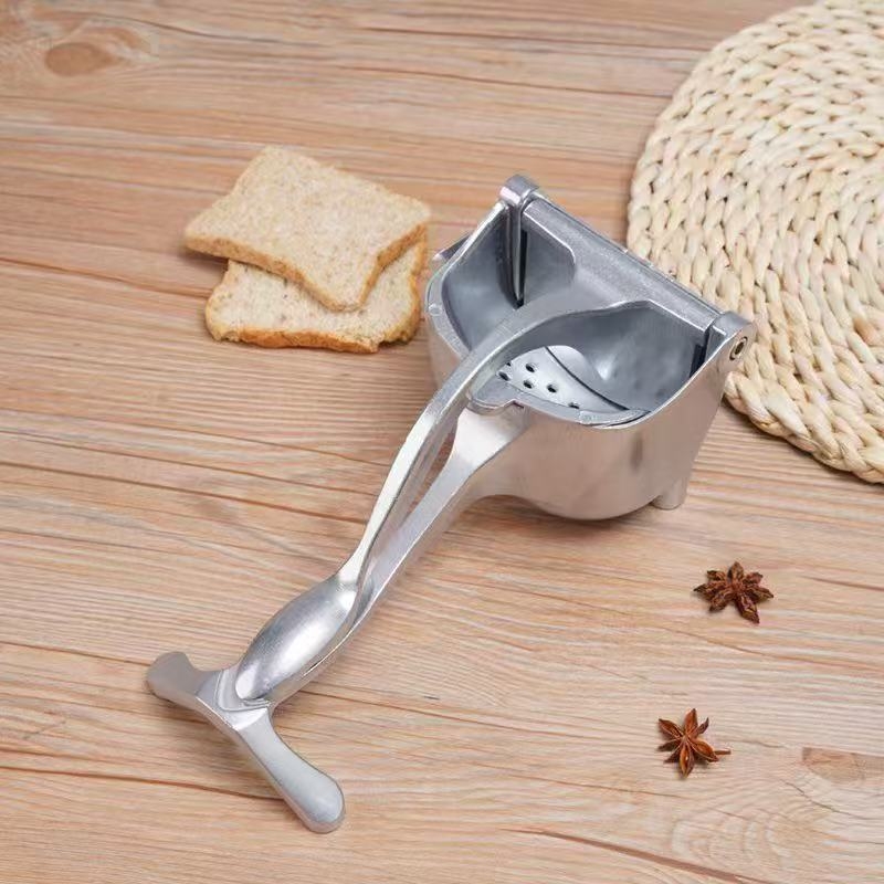Ručna presa za sok, aluminijska legura, prijenosna, neelektrična, pogodna za limun, naranču, nar i šećernu trsku