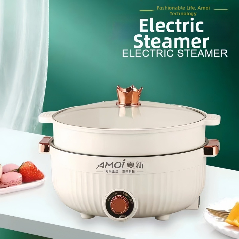 Elektrická varná nádoba – viacfunkčná: parenie, varenie, dusenie, smaženie; dvojité vyhotovenie; vnútorný povrch s nepriľnavou úpravou; výkon ≤800W; vhodný pre 2–3 porcie; mechanické ovládanie