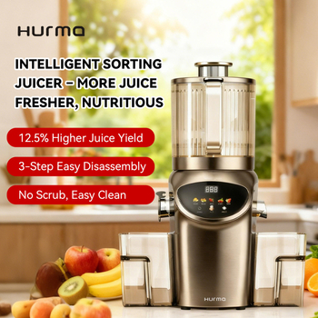 Kućni sokovnik s odjeljivanjem pulpe, veliki otvor, kapacitet 1 L, 201–500 W, do 12 000 obrt/min