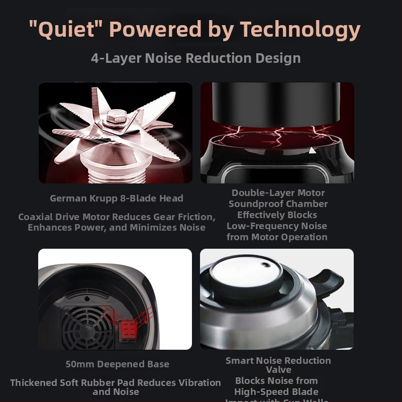 Chigo блендер за разрушаване на стената KMT-9807S-A без филтър, изолиран, сензорно управление, 1–5 порции, капацитет 1,2 л