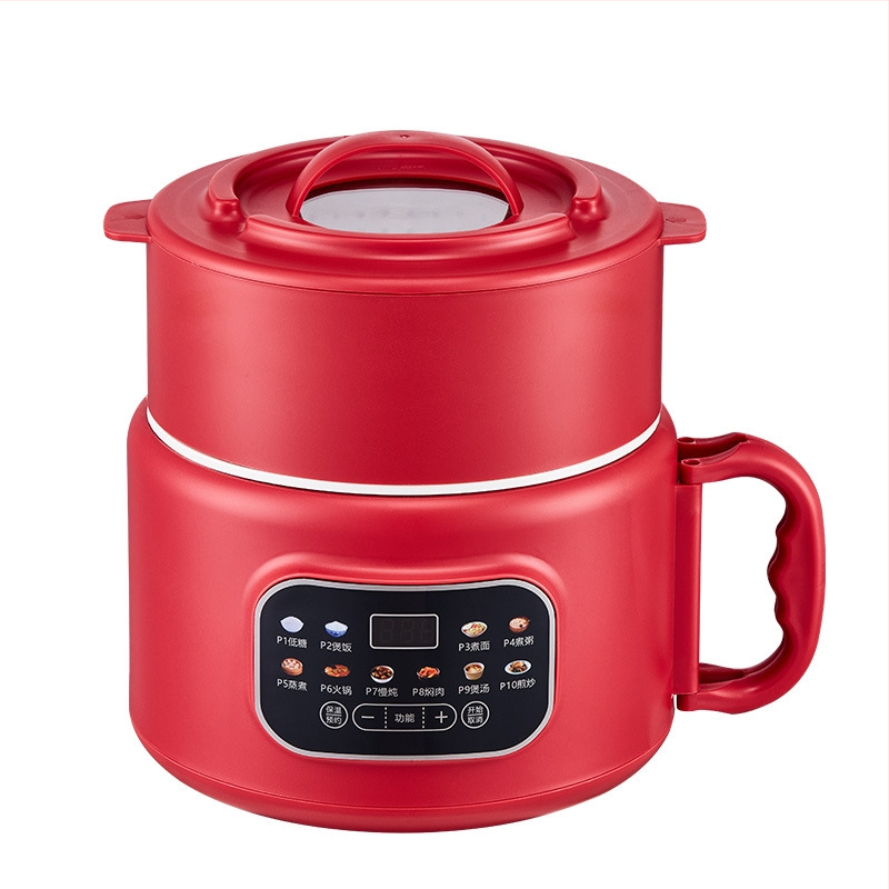 WIFER oală de gătit orez și aburi all-in-one, cu interior email ceramic glazurat, 3L, model Xh-d 30-2, 800W, control microcomputer, funcții: temporizare, orez în oală de lut, rezervare, gătire cu conținut scăzut de zahăr