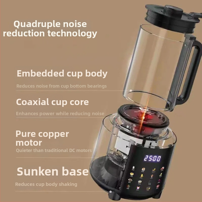 Watsons mixér na domáce použitie, objem 1500 ml, vhodný pre 3–5 ľudí, dotykové ovládanie, bez filtrovania džúsu, 3D rovnomerné zahrievanie, nízky šum