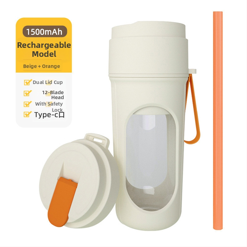 Prijenosni punjivi sokovnik, 18000 rpm, 12-rednih noževa, PC plast, kapacitet 401–600 ml, snaga 40 W