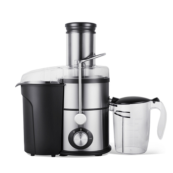 Centrifugalni sokovnik s tijelom od nehrđajućeg čelika i unutarnjim spremnikom, 800 W+, do 18000 rpm, kapacitet 1001-1500 ml.