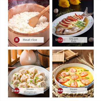 Elektrický parný hrniec s tromi alebo viac úrovňami, kapacita nad 10 l, dotykové ovládanie, výkon 800 W