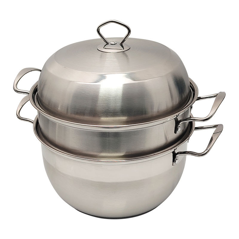 Trojeročni parni lonac od nehrđajućeg čelika 201, dubina 28,2 cm, pogodan za običan štednjak