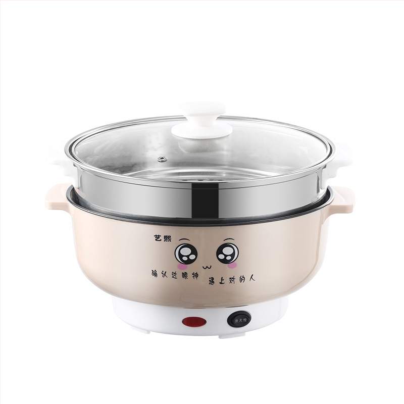 Elektrická hrniec na varenie s nelepivým vnútrom, multifunkčný, výkon pod 800W, pre 1–2 osoby, plastové telo, hĺbka vnútorného hrnca 10 cm; funkcie: parenie, varenie, vyprážanie, dusenie