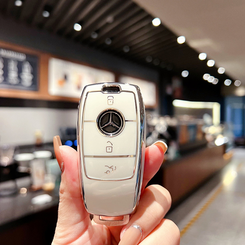 Θήκη κλειδιού Mercedes-Benz για E-Class, E200, E300L και GLC260L – TPU, στυλ καρτούν, Pretty Eight