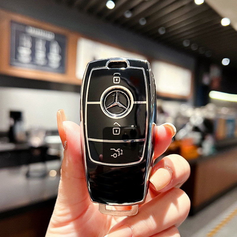 Θήκη κλειδιού Mercedes-Benz για E-Class, E200, E300L και GLC260L – TPU, στυλ καρτούν, Pretty Eight
