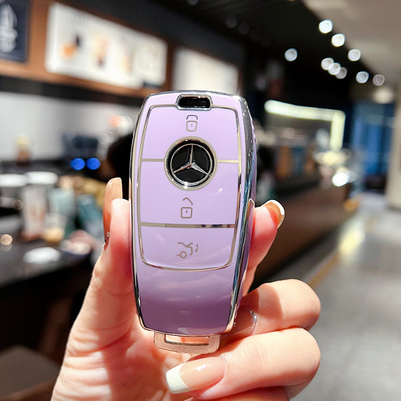 Θήκη κλειδιού Mercedes-Benz για E-Class, E200, E300L και GLC260L – TPU, στυλ καρτούν, Pretty Eight
