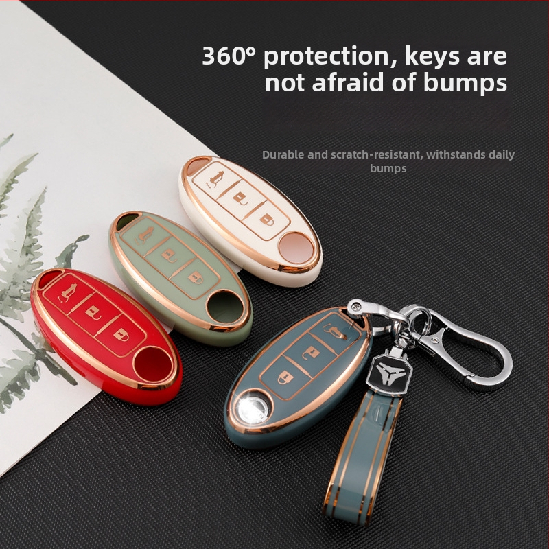 Kryt na kľúč Nissan z TPU; kompatibilný s Teana, Sylphy, Tiida, Qashqai, Bluebird; Model Nissan A11J; Licencovaný súkromný štítok: Áno