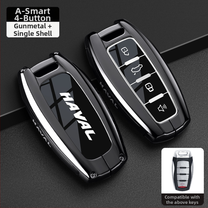 Kľúčový obal pre Haval – kompatibilný s H6, F7 Gen3, M6 Gen2, H7, Xiaolong, H9, H2; Zinkový zliatin, Vysoká kvalita, Značka Boden