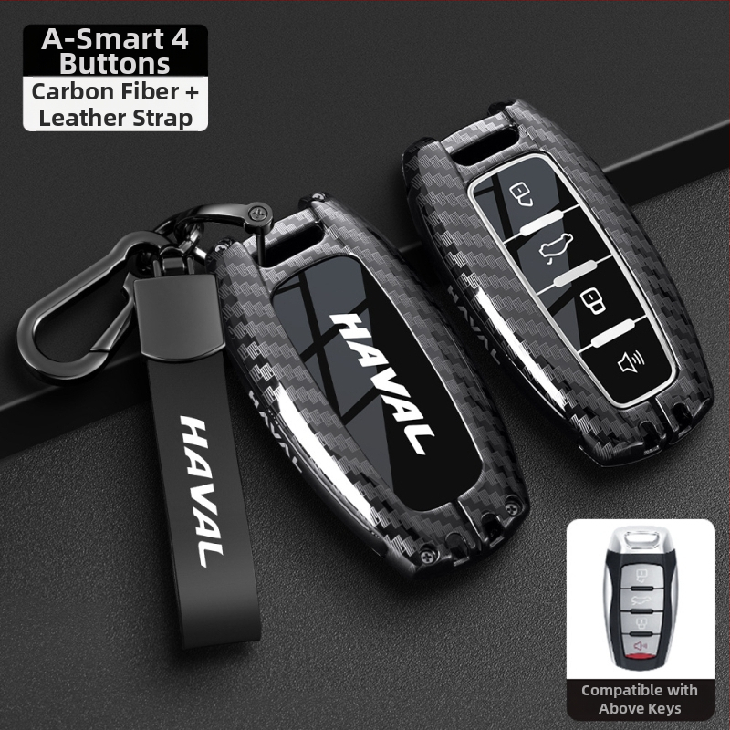 Kľúčový obal pre Haval – kompatibilný s H6, F7 Gen3, M6 Gen2, H7, Xiaolong, H9, H2; Zinkový zliatin, Vysoká kvalita, Značka Boden