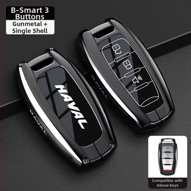 Kľúčový obal pre Haval – kompatibilný s H6, F7 Gen3, M6 Gen2, H7, Xiaolong, H9, H2; Zinkový zliatin, Vysoká kvalita, Značka Boden