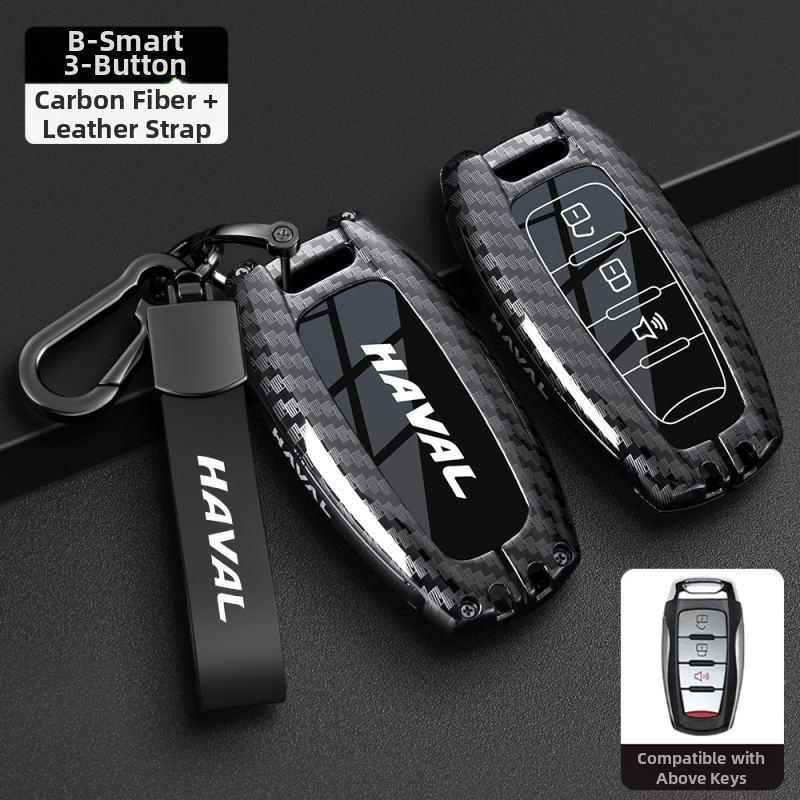 Kľúčový obal pre Haval – kompatibilný s H6, F7 Gen3, M6 Gen2, H7, Xiaolong, H9, H2; Zinkový zliatin, Vysoká kvalita, Značka Boden