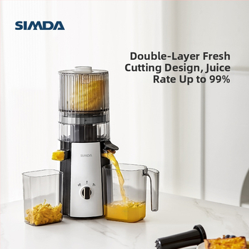 Domáci odšťavovač s oddelením šťavy a pulpou, automatický, výkon ≤200W, kapacita ≤400ml, rýchlosť ≤12 000 rpm, funkcia milkshake