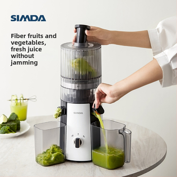 Domáci odšťavovač s oddelením šťavy a pulpou, automatický, výkon ≤200W, kapacita ≤400ml, rýchlosť ≤12 000 rpm, funkcia milkshake