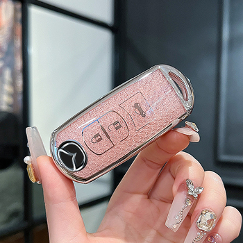 Kućište za ključ Mazda 3/Axela/Atenza – TPU, Trend stil, kompatibilno s CX-30/CX-50/CX-5/CX-4