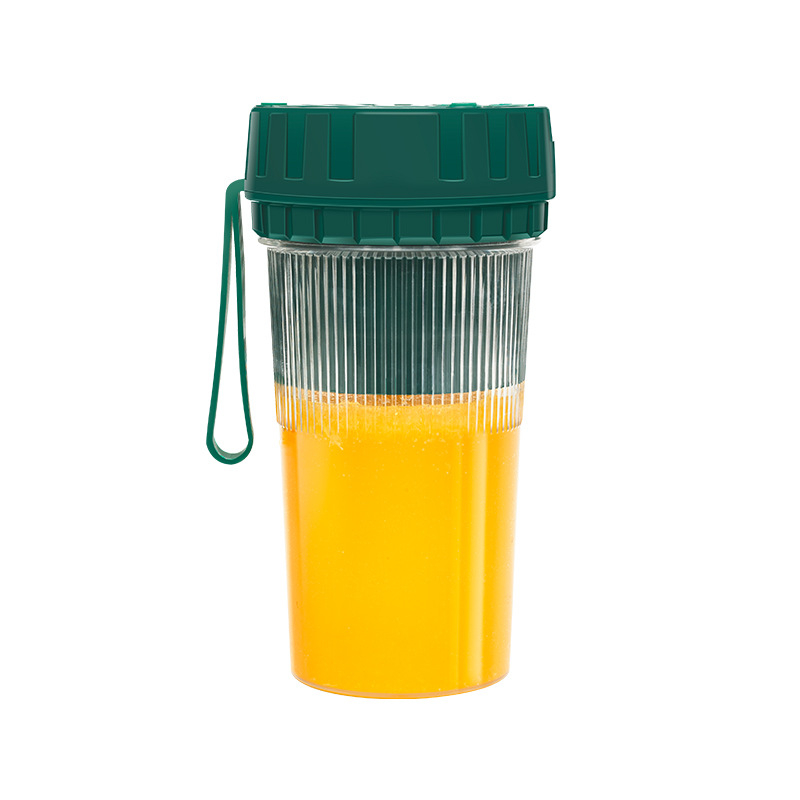 Bežični sokovnik u čaši, električni mini sokovnik, više od pet oštrih glavica, brzina 15001–18000 okr/min, kapacitet 400 ml, ugrađena baterija, snaga 200 W