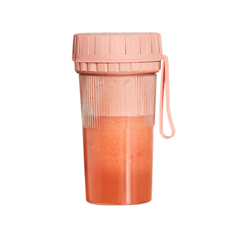 Bežični sokovnik u čaši, električni mini sokovnik, više od pet oštrih glavica, brzina 15001–18000 okr/min, kapacitet 400 ml, ugrađena baterija, snaga 200 W