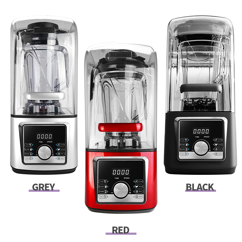 Blender profesional pentru uz comercial, zdrobire gheață, capacitate 4–5 L, motor peste 40.000 rpm, 7+ trepte de viteză, curățare automată