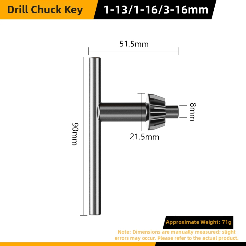Kľúč pre upínací čap vrtáky — Model: Drill Chuck Key; Kód produktu: F7555J5MM97H58; Značka: Other