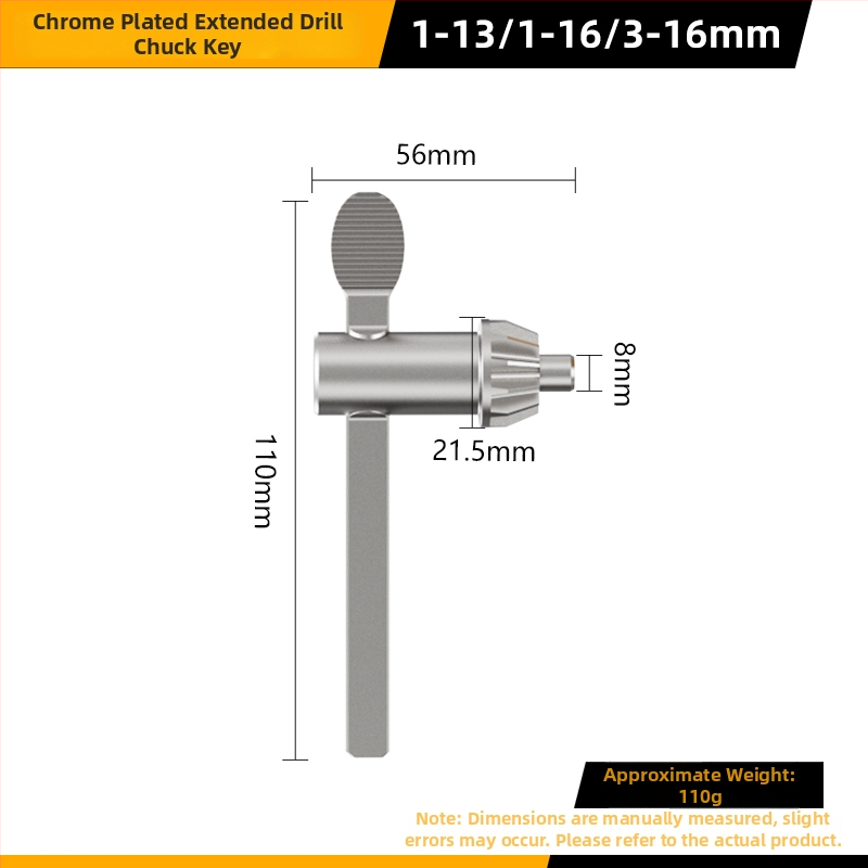 Kľúč pre upínací čap vrtáky — Model: Drill Chuck Key; Kód produktu: F7555J5MM97H58; Značka: Other
