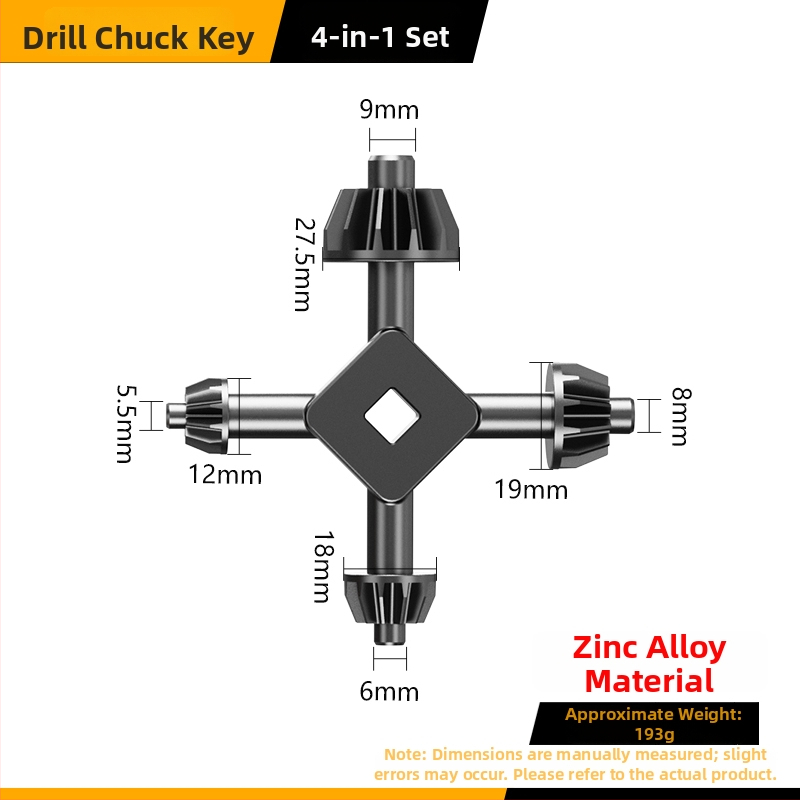 Kľúč pre upínací čap vrtáky — Model: Drill Chuck Key; Kód produktu: F7555J5MM97H58; Značka: Other