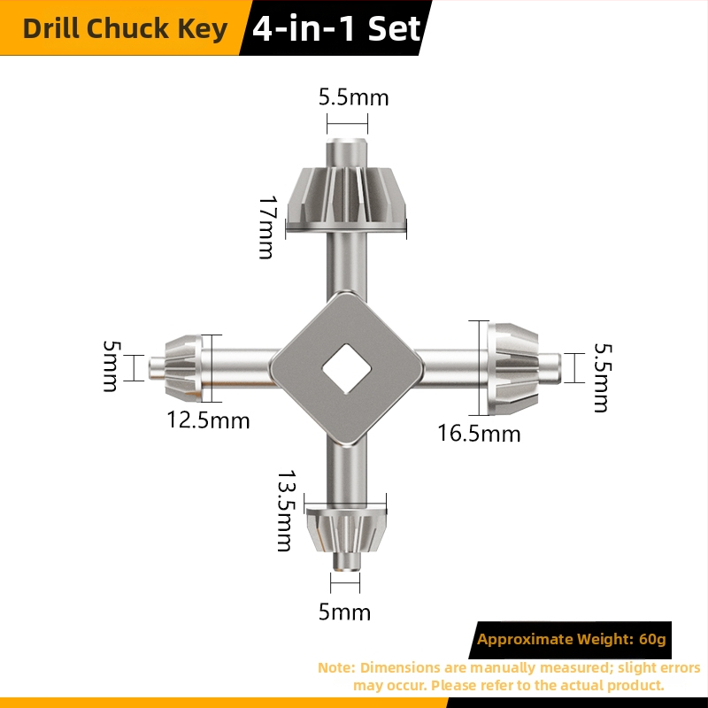 Kľúč pre upínací čap vrtáky — Model: Drill Chuck Key; Kód produktu: F7555J5MM97H58; Značka: Other