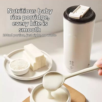 Prenosný stroj na sójové mlieko s skleneným telom, výkonom 300 W, objem pod 1 l, dotykové ovládanie.