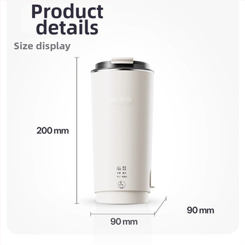 Prenosný stroj na sójové mlieko s skleneným telom, výkonom 300 W, objem pod 1 l, dotykové ovládanie.