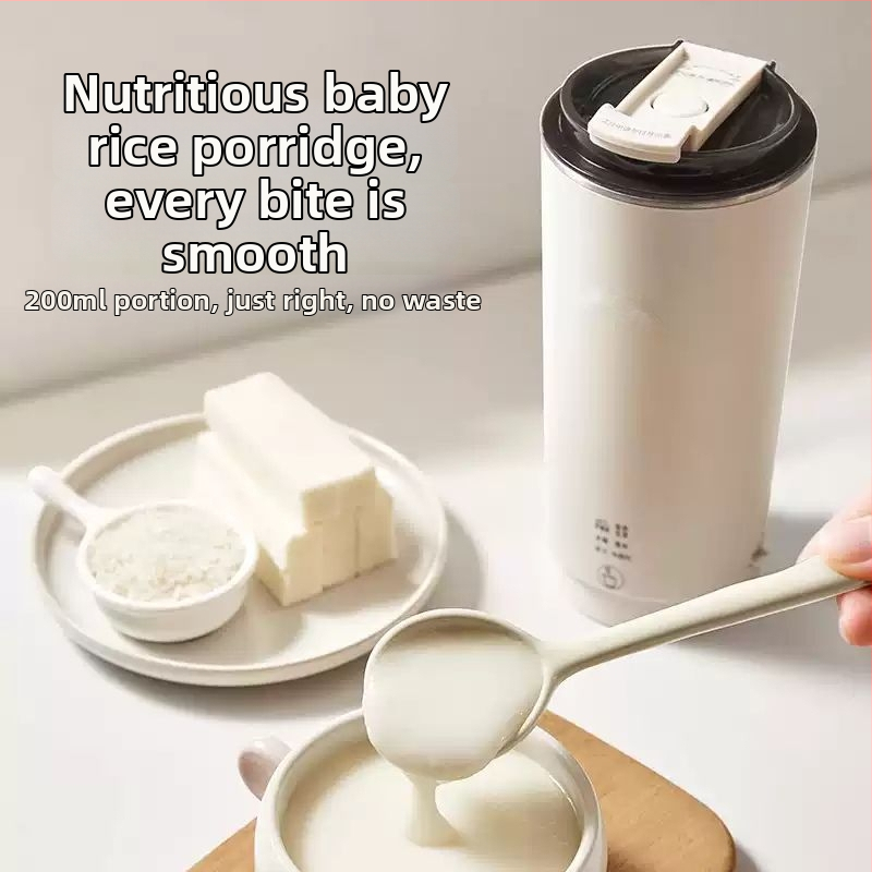 Prenosný stroj na sójové mlieko s skleneným telom, výkonom 300 W, objem pod 1 l, dotykové ovládanie.