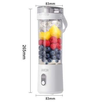 Prijenosni sokovnik za voće – punjiv baterijom, potpuno automatski, 12 oštrica, kapacitet 400 ml, snaga 200 W