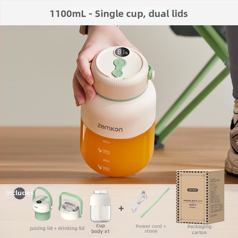 Prijenosni sokovnik u čaši, 18000 rpm, 5+ oštrica, kapacitet 1100 ml, 80 W, ugrađena baterija